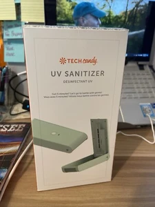 Tech Candy UV Light Phone Sanitizer Box, Mint Green, For Smartphones - Photo 1 sur 8