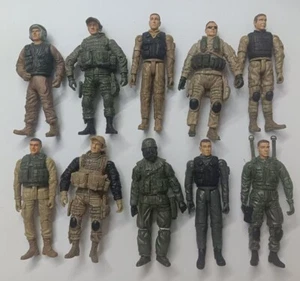 lot of 10 BBI Elite Force Navy SEAL Special Ops Delta Soldiers figure 4" 1/18 - Picture 1 of 12