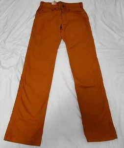 Pantalones de carpintero Prana para hombre naranja bronson algodón orgánico talla 28x34 - Imagen 1 de 5