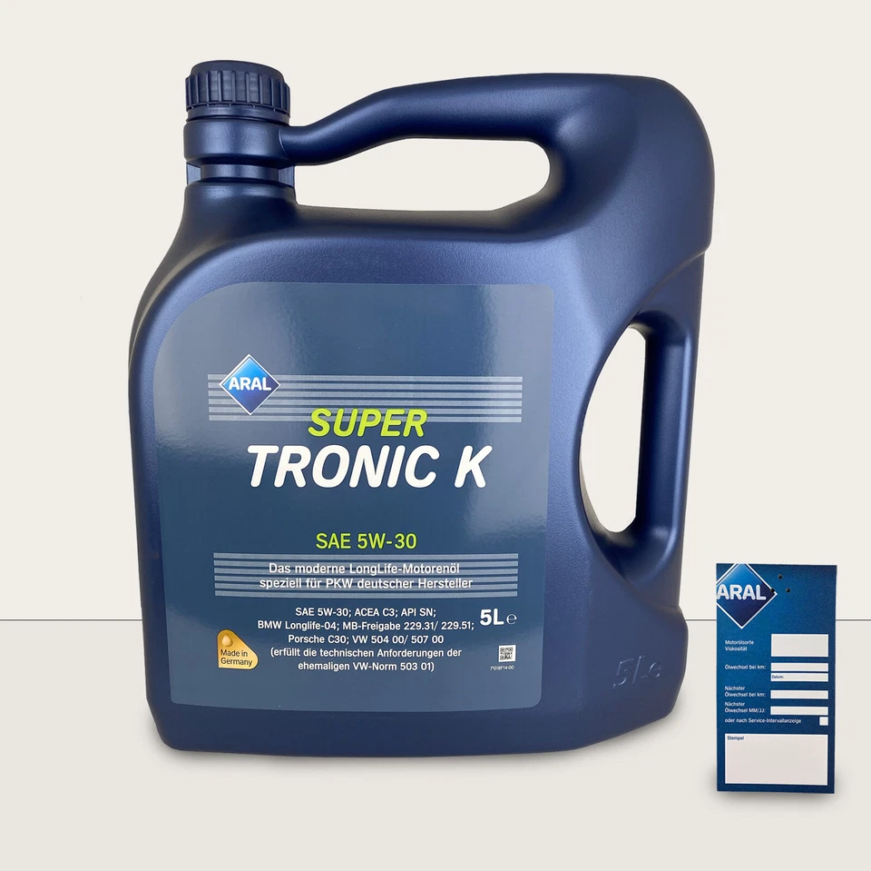 ARAL Super Tronic K 5W-30 1 x 5L Longlife LL 3 VW 507.00 MB 229.52 BMW LL04
