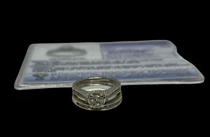 Two 14k Gold Rings Engagement Marriage 1.00TCW Certified ZEI 7.5g - Picture 1 of 6