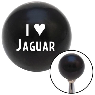 Perilla de cambio blanca I <3 JAGUAR negra con palanca de cambios M16x1.5 insertada manual automática personalizada Foto 1 de 4