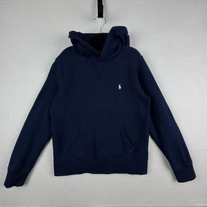 Polo Ralph Lauren Youth Medium (10-12) Fleece Pullover Hoodie Dark Navy Blue - Picture 1 of 8