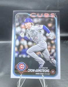 Pete Crow Armstrong-2024 Topps Actualización Serie Novato Debut RC #US91 Chicago Cubs - Imagen 1 de 3