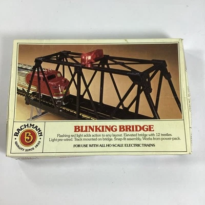 Bachmann Model Train Blinking Bridge HO Scale Untested 46-1221 - Image 1 of 4