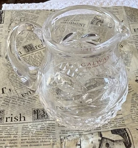 Galway Ireland Creamer Crystal Pitcher/Jug - Picture 1 of 7