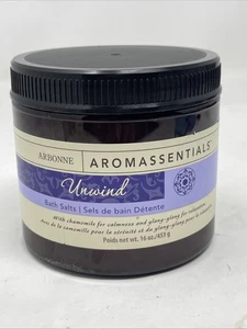 Arbonne Aromassentials Sea Salt Scrub Unwind Exfoliating 16 oz Tub New & Sealed - Picture 1 of 7