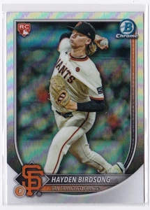 Hayden Birdsong RED ROOKIE RC LOGO 2025 Bowman Chrome #63 Giants - Imagen 1 de 7