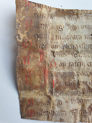 12. Jahrhundert: Deutschland Psalter Fragment Handschrift Pergament Manuscript!! • 35.50€