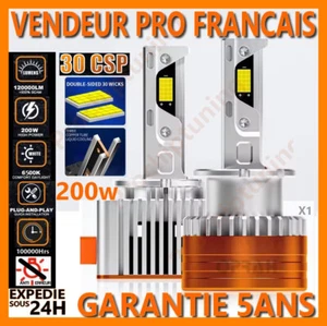 LAMPE A LED EN D1S D2S D3S D4S D5S D8S BLANCHE POUR FEU PHARE DE VOITURE CANBUS - Foto 1 di 38