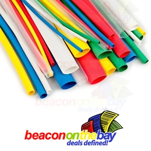 Heat Shrink Tubing Per 2 meter 14 Sizes Cable Insulation Wire Sleeve Ratio 2:1 - Picture 1 of 3