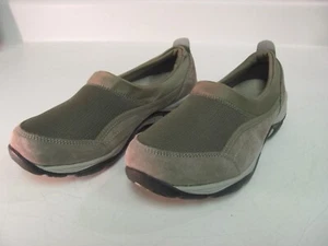 EASY SPIRIT Explore24 Esebnor Women's 9.5 Taupe Tan Leather Suede Slip-on Shoes - Picture 1 of 7