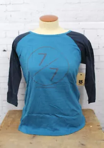 Burton Slash 3/4 Sleeve Tee Shirt Womens Medium Cerulean New - Picture 1 of 1