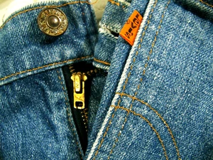 HOT VTG USA 80's LEVI'S 646 BOOTCUT ORANGE TAB BUTTON 10 Jeans 40x28 (Fit 38x28) - Picture 1 of 14