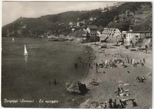 BERGEGGI - SAVONA - LA SPIAGGIA - VIAGG. 1951 -46288- - Picture 1 of 1