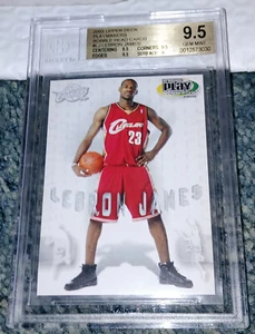 2003 UPPER DECK PREMIUM PLAYMAKERS #LJ LEBRON JAMES RC ROOKIE BGS 9.5 GEM MINT - Picture 1 of 2