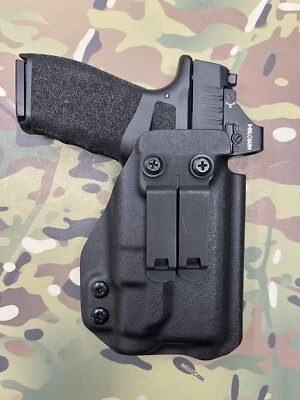 TR HOLSTERS Black Kydex IWB Holster for Springfield Hellcat PRO Streamlight TLR-7 sub 1913