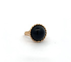 Vintage Onyx Ring In 14K Yellow Gold
