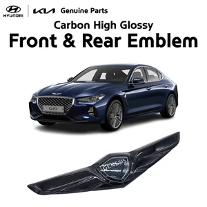 Emblema de carbono alto brillo delantero trasero genuino OEM para Genesis G70 2019-21 - Imagen 1 de 7