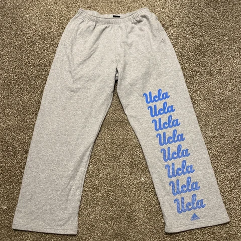 UCLA Bruins Adidas Sweatpants Jogger Pant Men's Size XL Gradient Logo Gray Cover