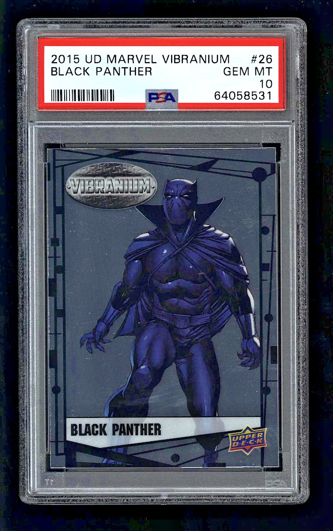 2015 Upper Deck Marvel Vibranium BLACK PANTHER #26 PSA 10 Gem Mint Card POP 1