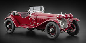1930 ALFA ROMEO 6C 1750 GRAND SPORT RED 1/18 DIECAST MODEL CAR BY CMC 138