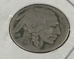 Buffalo Nickel 1936-S muy bueno - Imagen 1 de 2