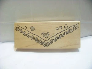 Vintage Me & Carrie Lou Rubber Stamp 1998 corner border scrapbooking crafting - Picture 1 of 2