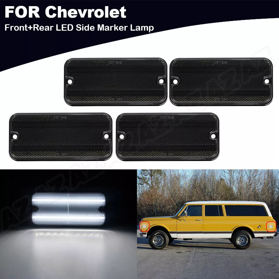 For 1968-1972 Chevy C10 GMC C15 C25 K15 Pickup LED Front Rear Side Marker Lights - Image 1 of 4
