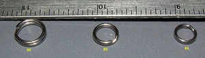 (100)   American Made Stainless Steel  Split Rings #4, #5, #6  Walleye Candy - Picture 1 of 4