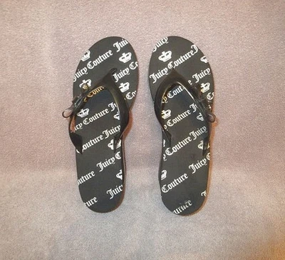 Sandalias de cuña Juicy Couture Grant plataforma talla 9 arco encanto chanclas espuma Y2K Foto 1 de 4