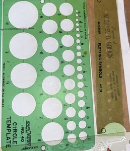 (Lot Of 4) Rapid Design Templates: , No. 40, 59, & 85x2. XQ - Picture 1 of 2