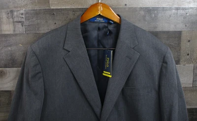 Polo Ralph Lauren Blazer Mens 50R Gray Modern Fit Performance Two Button Jacket - Image 1 of 4