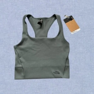 NWT The North Face Women’s Ruby Hill Rib Knit Tank Size M in Goblin Blue - Picture 1 of 7
