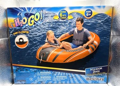 Bestway H2O Go 6 ft. 5 in. x 45 in. Kondor 2000 Inflatable Boat - Image 1 of 4