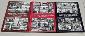 Lot 3x Minot, North Dakota & Area History Vol 2 4 5 HC SIGNED By Bruce Anderson - Picture 1 of 24