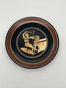 Vintage Greek Hand Made Plate “Achilles Slaying On The Alter The Young Troilos” - Picture 1 of 10