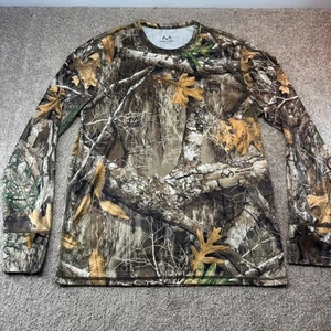 Realtree Camo Shirt Men's Medium 38/40 Camouflage Edge Hunting New Long Sleeve - Picture 1 of 9