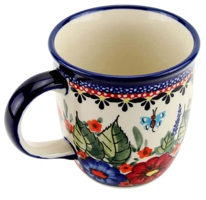 Polish Pottery 12 oz. Mug – Handcrafted Boleslawiec Stoneware by Zaklady  - Picture 1 of 4