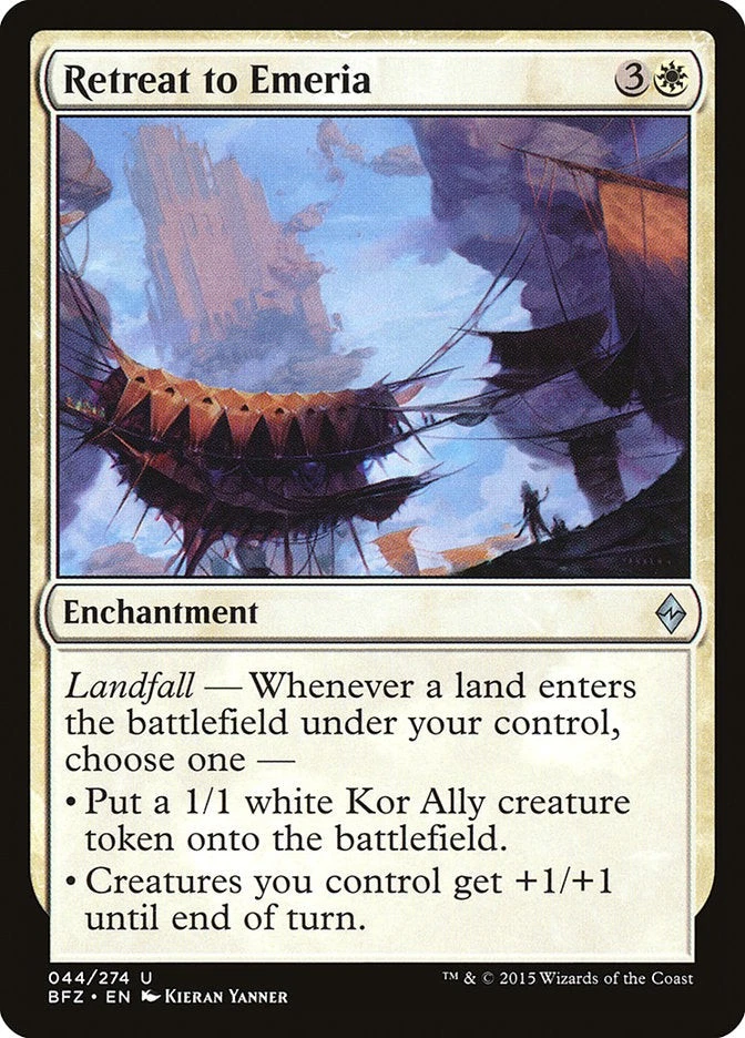 Retreat to Emeria [Battle for Zendikar] (BFZ 44) Near Mint - Image 1 of 1