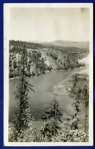 Kootenai River View Idaho ID Echtfoto Postkarte RPPC  - Bild 1 von 2