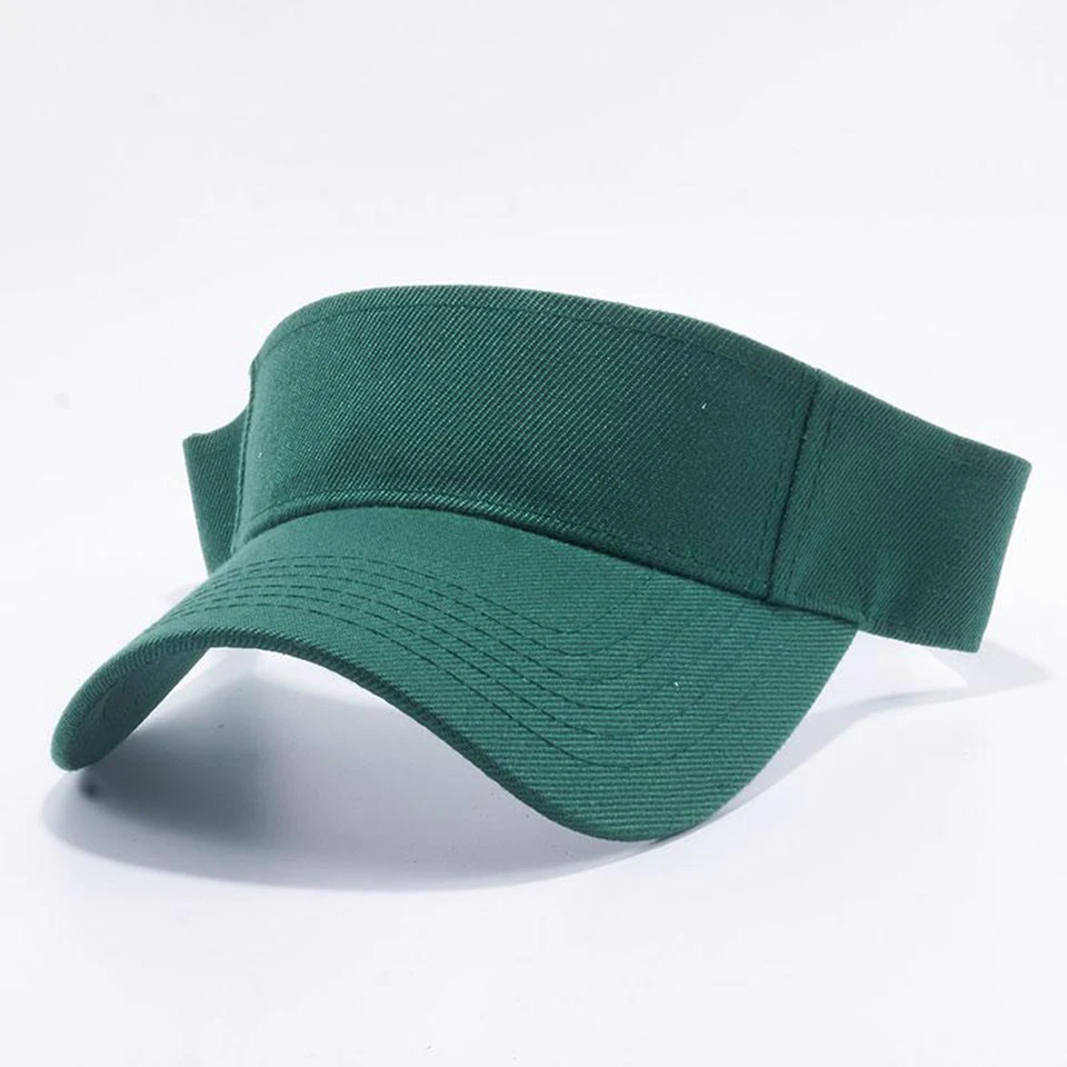 Visera Sombrero para el Sol Golf Tenis Playa Hombres Gorra Ajustable Verano Colores Lisos Mujeres  Foto 1 de 3