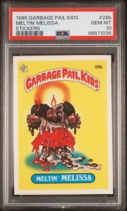 1985 Topps Garbage Pail Kids OS1 Series 1 MELTIN MELISSA 28b PSA 10 GEM MINT gpk - Picture 1 of 2