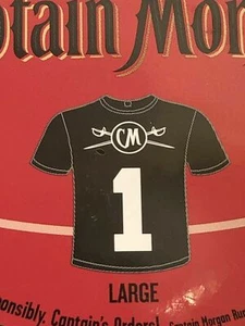 Captain Morgan Black No 1 T-shirt Size Large - Picture 1 of 8