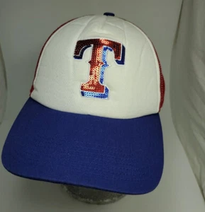 Gorra de camionero Texas Rangers de malla para mujer marca cuarenta y siete ('47) - Imagen 1 de 10