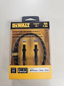 Dewalt DXMA1311357 4FT Reinforced Cable Lightening To Type C - Photo 1 sur 2