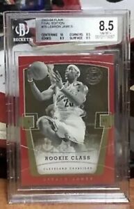 LeBron James 2003 Flair Final Edition #75 RC Rookie /799 BGS 8.5- 10 Centering