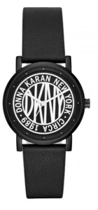 *NEW* The DKNY SoHo Women's Black Leather Strap Watch (NY2765) - Picture 1 of 5