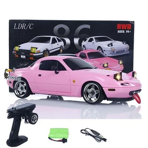 LDRC 1/18 2WD Drift Car Brushed Motor ESC Servo Gyroscope RC Racing Model Gifts - Picture 1 of 23