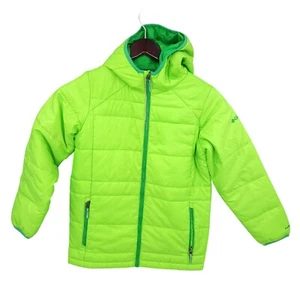 Columbia Jacket Youth Medium Womens Small Green Quilted Puffer Turbo Down 550TD - Picture 1 of 13